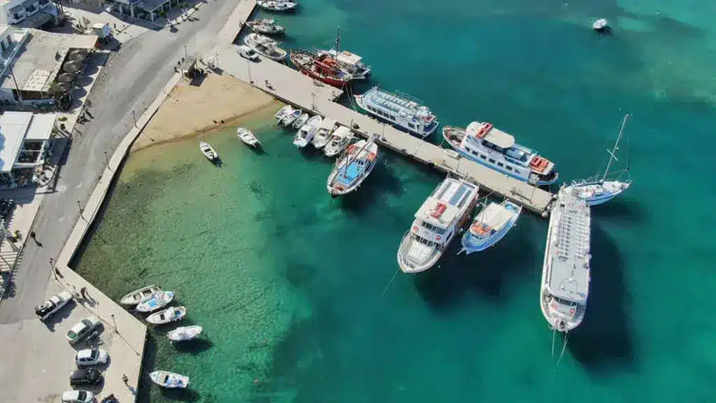 Antiparos Island viewed from Paros