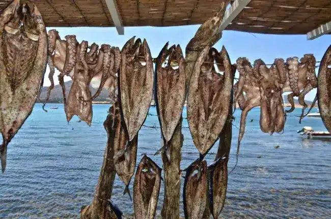 Gouna - Traditional sun-dried fish of Paros.