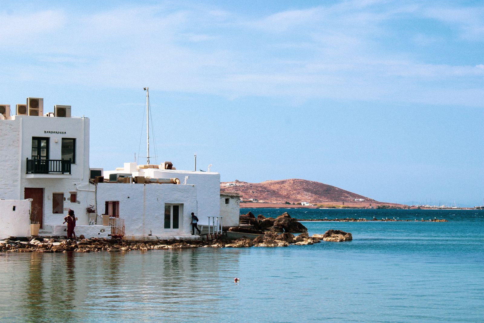 The waterfront of Naoussa on Paros